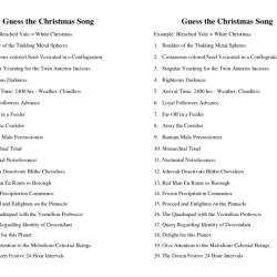 Guess the christmas carol answers pdf