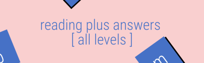 Reading plus answers level b