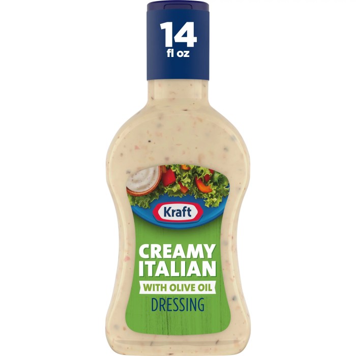 Italian dressing contains olive oil and vinegar