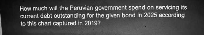 How much will the peruvian government spend on servicing